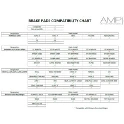 Bicycle Components Shop -Bicycle Components Shop AMP Shimano XT XTR SLX Carbon Backed Disc Brake Pads Organic 1