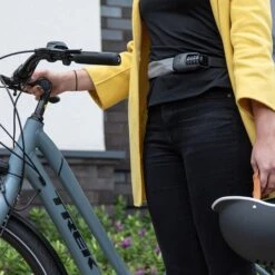 Hiplok SPIN Superbright Wearable Combination Lock -Bicycle Components Shop Hiplok SPIN Superbright Wearable Combination Lock Silver Reflective 1