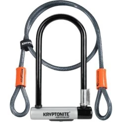 Kryptonite KryptoLok Standard U-Lock + 4 Foot Kryptoflex Cable Sold Secure Gold