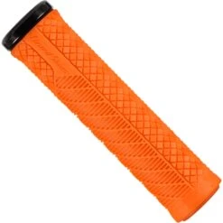 LIZARD SKINS Single Sided Lock-On Charger Evo Bike Grips -Bicycle Components Shop Lizard Skins Single Sided Lock On Charger Evo Bike Grips Blaze Orange 1