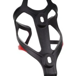 RL Carbon Bottle Cage -Bicycle Components Shop VEL RL Carbon Bottle Cage Black Red 3