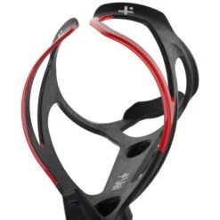 RL Carbon Bottle Cage -Bicycle Components Shop VEL RL Carbon Bottle Cage Black Red 4