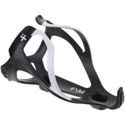 RL Carbon Bottle Cage -Bicycle Components Shop VEL RL Carbon Bottle Cage Black White 1
