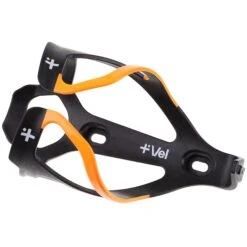 RL Carbon Bottle Cage -Bicycle Components Shop Vel RL Carbon Bottle Cage Black Fluro Orange 2